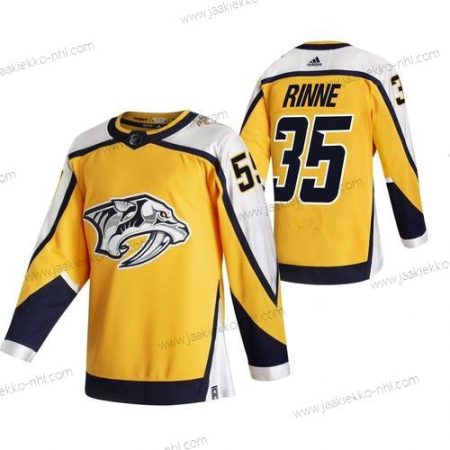 Adidas Miesten Nashville Predators #35 Pekka Rinne Keltainen 2020-21 Käänteinen Retro Vaihtopaita NHL Paita