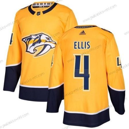 Adidas Miesten Nashville Predators #4 Ryan Ellis Keltainen Kotiottelupaita Aito Ommeltu NHL Paita