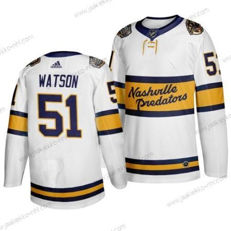 Adidas Miesten Nashville Predators 51 Austin Watson Valkoinen 2020 Talvi Klassinen Paita