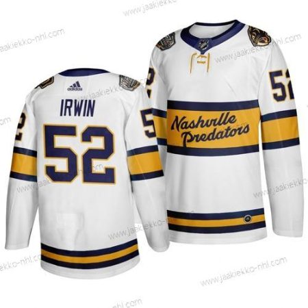 Adidas Miesten Nashville Predators 52 Matt Irwin Valkoinen 2020 Talvi Klassinen Paita