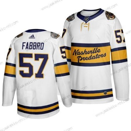 Adidas Miesten Nashville Predators 57 Dante Fabbro Valkoinen 2020 Talvi Klassinen Paita