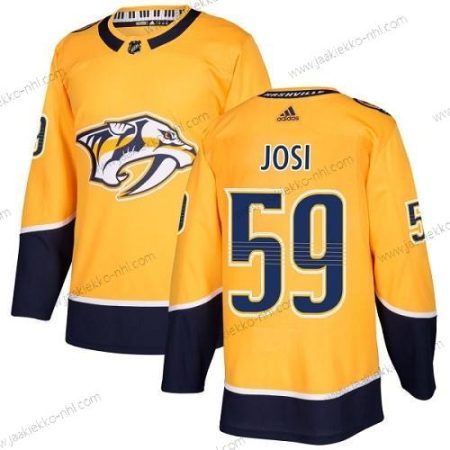 Adidas Miesten Nashville Predators #59 Roman Josi Keltainen Kotiottelupaita Aito Ommeltu NHL Paita