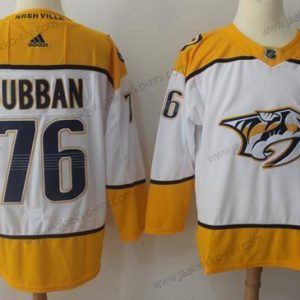 Adidas Miesten Nashville Predators #76 P.K Subban Valkoinen Road Aito Ommeltu NHL Paita