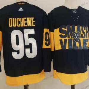 Adidas Miesten Nashville Predators #95 Matt Duchene Musta 2022 Stadium Series Ommeltu NHL Paita