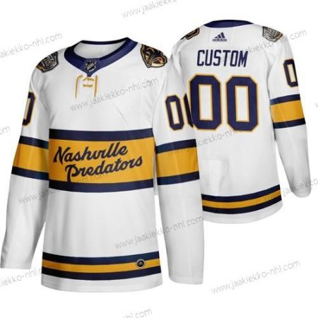 Adidas Miesten Nashville Predators Mukautettu Valkoinen 2020 Talvi Klassinen Retro Aito NHL Paita