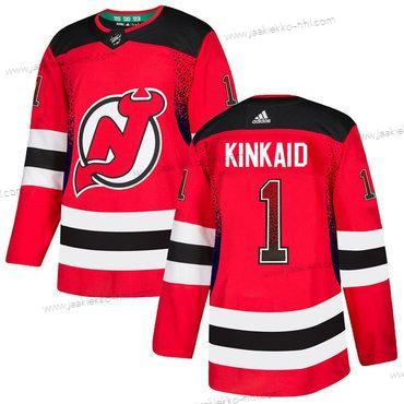 Adidas Miesten New Jersey Devils #1 Keith Kinkaid Punainen Paita