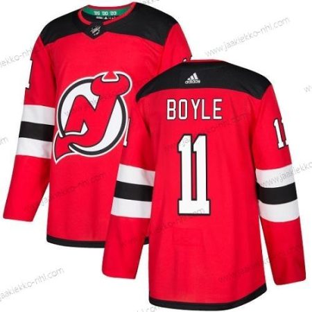 Adidas Miesten New Jersey Devils #11 Brian Boyle Punainen Kotiottelupaita Aito Ommeltu NHL Paita