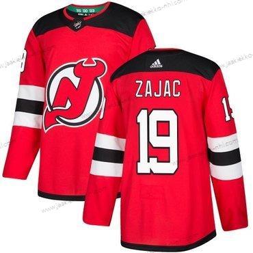 Adidas Miesten New Jersey Devils #19 Travis Zajac Punainen Kotiottelupaita Aito Ommeltu NHL Paita