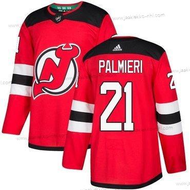 Adidas Miesten New Jersey Devils #21 Kyle Palmieri Punainen Kotiottelupaita Aito Ommeltu NHL Paita