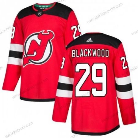 Adidas Miesten New Jersey Devils #29 Mackenzie Mustawood New Aito Mackenzie Wood Punainen Kotiottelupaita Paita