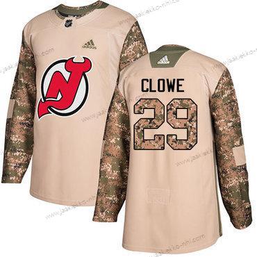 Adidas Miesten New Jersey Devils #29 Ryane Clowe Maastokuvio Aito 2017 Veterans Day Ommeltu NHL Paita