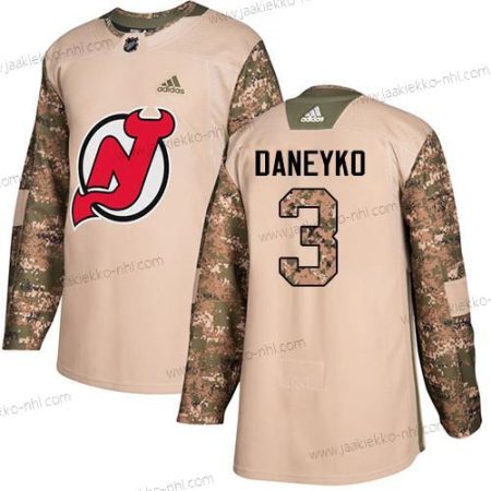 Adidas Miesten New Jersey Devils #3 Ken Daneyko Maastokuvio Aito 2017 Veterans Day Ommeltu NHL Paita