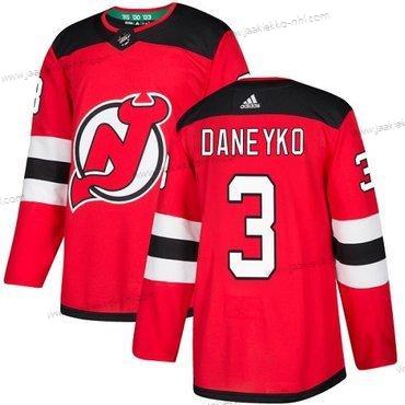 Adidas Miesten New Jersey Devils #3 Ken Daneyko Punainen Kotiottelupaita Aito Ommeltu NHL Paita