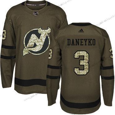 Adidas Miesten New Jersey Devils #3 Ken Daneyko Vihreä Salute to Service Ommeltu NHL Paita