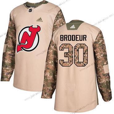 Adidas Miesten New Jersey Devils #30 Martin Brodeur Maastokuvio Aito 2017 Veterans Day Ommeltu NHL Paita