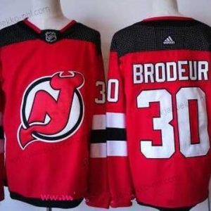 Adidas Miesten New Jersey Devils #30 Martin Brodeur Punainen With Musta 2017-2018 Jääkiekko Ommeltu NHL Paita