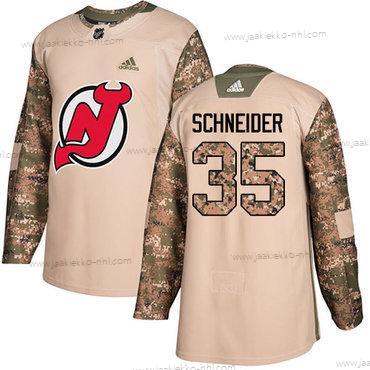 Adidas Miesten New Jersey Devils #35 Cory Schneider Maastokuvio Aito 2017 Veterans Day Ommeltu NHL Paita