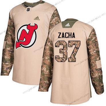 Adidas Miesten New Jersey Devils #37 Pavel Zacha Maastokuvio Aito 2017 Veterans Day Ommeltu NHL Paita