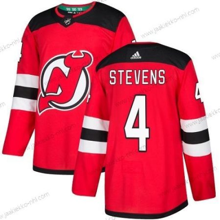 Adidas Miesten New Jersey Devils #4 Scott Stevens Punainen Kotiottelupaita Aito Ommeltu NHL Paita