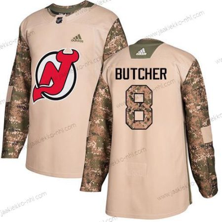 Adidas Miesten New Jersey Devils #8 Will Butcher Maastokuvio Aito 2017 Veterans Day Ommeltu NHL Paita