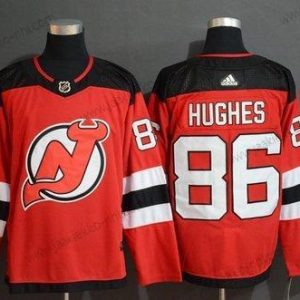 Adidas Miesten New Jersey Devils 86 Jack Hughes Punainen Paita