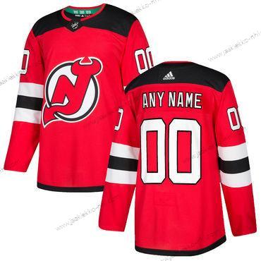 Adidas Miesten New Jersey Devils Mukautettu Punainen Kotiottelupaita Aito Ommeltu 2017-2018 NHL Paita