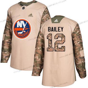 Adidas Miesten New York Islanders #12 Josh Bailey Maastokuvio Aito 2017 Veterans Day Ommeltu NHL Paita