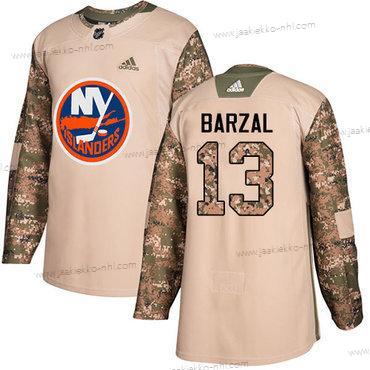 Adidas Miesten New York Islanders #13 Mathew Barzal Maastokuvio Aito 2017 Veterans Day Ommeltu NHL Paita