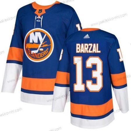 Adidas Miesten New York Islanders #13 Mathew Barzal Royal Sininen Kotiottelupaita Aito Ommeltu NHL Paita