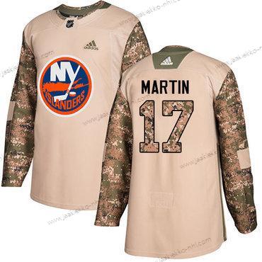 Adidas Miesten New York Islanders #17 Matt Martin Maastokuvio Aito 2017 Veterans Day Ommeltu NHL Paita