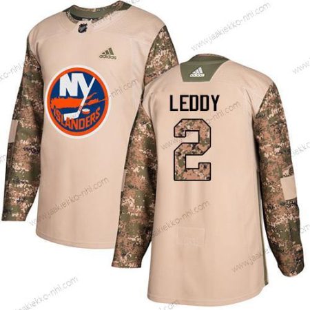 Adidas Miesten New York Islanders #2 Nick Leddy Maastokuvio Aito 2017 Veterans Day Ommeltu NHL Paita