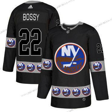 Adidas Miesten New York Islanders #22 Mike Bossy Musta Maajoukkue Logos Paita