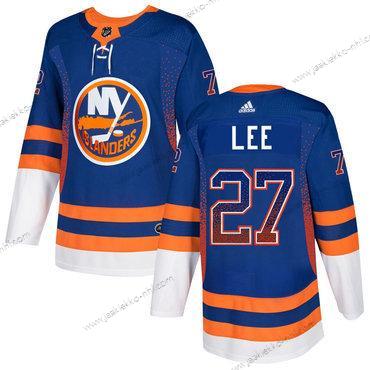 Adidas Miesten New York Islanders #27 Anders Lee Sininen Oranssi Valkoinen Royal Paita