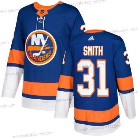 Adidas Miesten New York Islanders #31 Billy Smith Royal Sininen Kotiottelupaita Aito Ommeltu NHL Paita