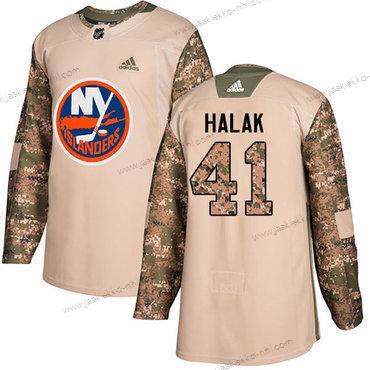 Adidas Miesten New York Islanders #41 Jaroslav Halak Maastokuvio Aito 2017 Veterans Day Ommeltu NHL Paita