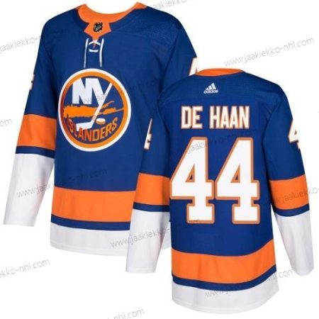 Adidas Miesten New York Islanders #44 Calvin De Haan Royal Sininen Kotiottelupaita Aito Ommeltu NHL Paita