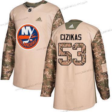 Adidas Miesten New York Islanders #53 Casey Cizikas Maastokuvio Aito 2017 Veterans Day Ommeltu NHL Paita