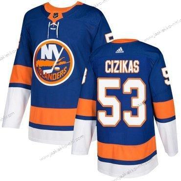 Adidas Miesten New York Islanders #53 Casey Cizikas Royal Sininen Kotiottelupaita Aito Ommeltu NHL Paita