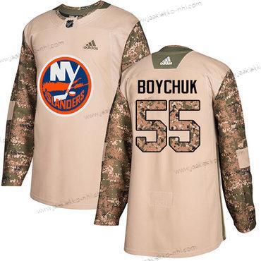 Adidas Miesten New York Islanders #55 Johnny Boychuk Maastokuvio Aito 2017 Veterans Day Ommeltu NHL Paita