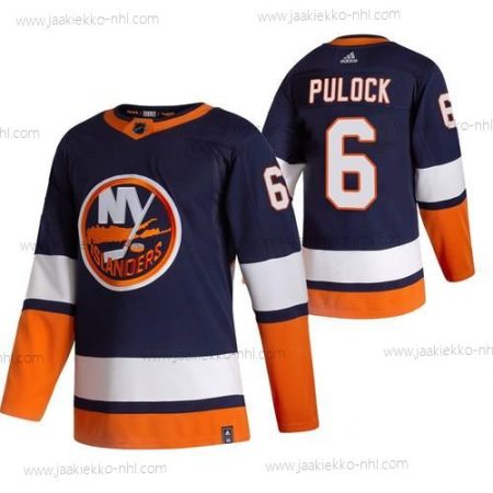 Adidas Miesten New York Islanders #6 Ryan Pulock Laivastonsininen Sininen 2020-21 Käänteinen Retro Vaihtopaita NHL Paita