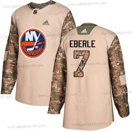 Adidas Miesten New York Islanders #7 Jordan Eberle Maastokuvio Aito 2017 Veterans Day Ommeltu NHL Paita