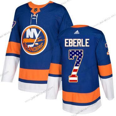 Adidas Miesten New York Islanders #7 Jordan Eberle Royal Sininen Kotiottelupaita Aito USA Flag Ommeltu NHL Paita