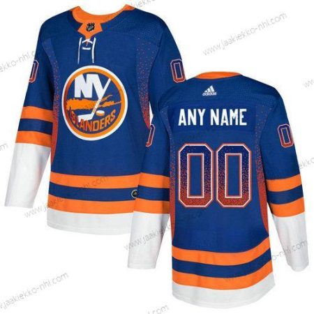 Adidas Miesten New York Islanders Mukautettu Royal Sininen Oranssi Valkoinen Paita