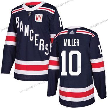 Adidas Miesten New York Rangers #10 J.T. Miller Laivastonsininen Sininen Aito 2018 Talvi Klassinen Ommeltu NHL Paita