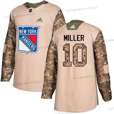 Adidas Miesten New York Rangers #10 J.T. Miller Maastokuvio Aito 2017 Veterans Day Ommeltu NHL Paita