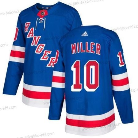 Adidas Miesten New York Rangers #10 J.T. Miller Royal Sininen Kotiottelupaita Aito Ommeltu NHL Paita