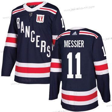 Adidas Miesten New York Rangers #11 Mark Messier Laivastonsininen Sininen Aito 2018 Talvi Klassinen Ommeltu NHL Paita