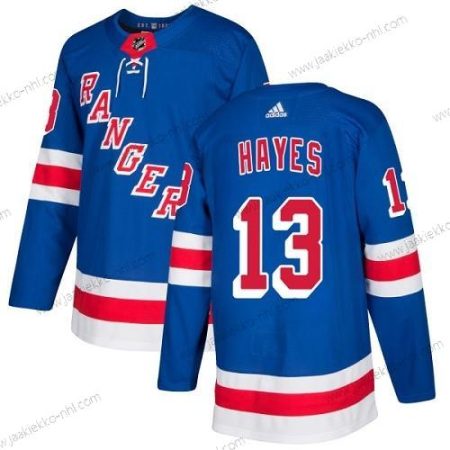 Adidas Miesten New York Rangers #13 Kevin Hayes Royal Sininen Kotiottelupaita Aito Ommeltu NHL Paita