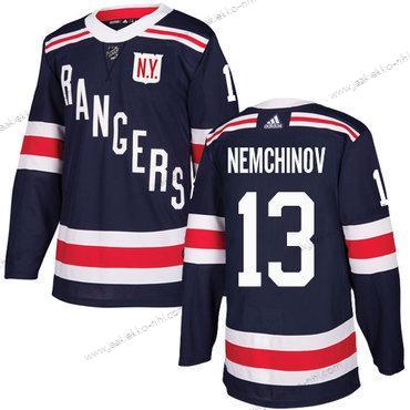 Adidas Miesten New York Rangers #13 Sergei Nemchinov Laivastonsininen Sininen Aito 2018 Talvi Klassinen Ommeltu NHL Paita