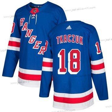 Adidas Miesten New York Rangers #18 Walt Tkaczuk Royal Sininen Kotiottelupaita Aito Ommeltu NHL Paita